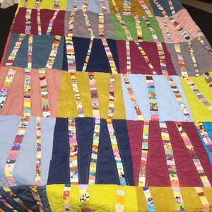 Vibrant Multicolor Patchwork Quilt
